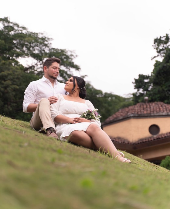 Héctor y Walkiria en su sesión de fotos
